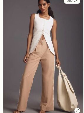 Anthropologie- Mon Renn Lisle Pants- colour Biscuit
